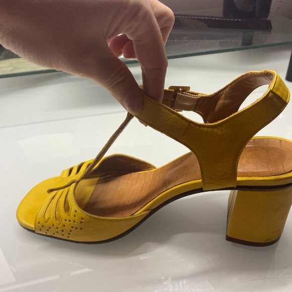 Chie Mihara Yellow Leather Sandals – Made in Spain – Size 37.5 (US 7-7.5) - Picture 8 of 8